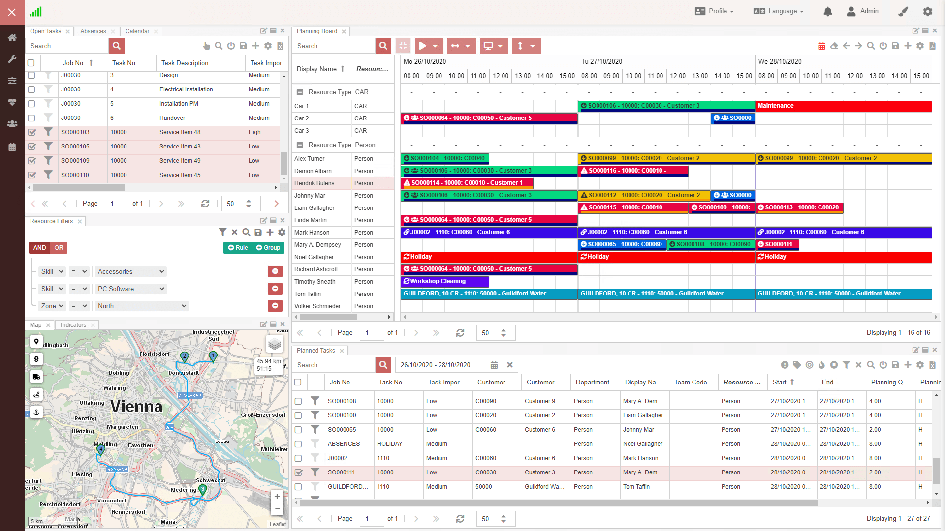Dime.Scheduler customization